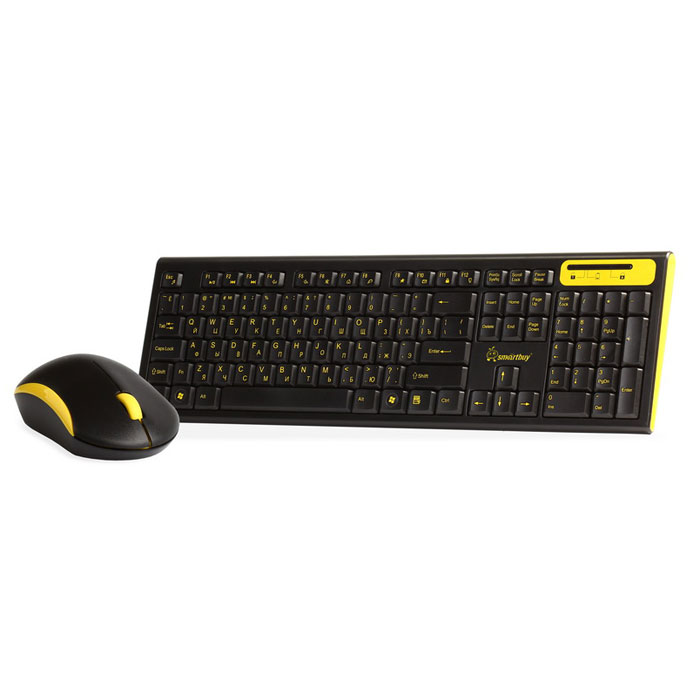 Комплект мышь + клавиатура SmartBuy SBC-23350AG, Black Yellow