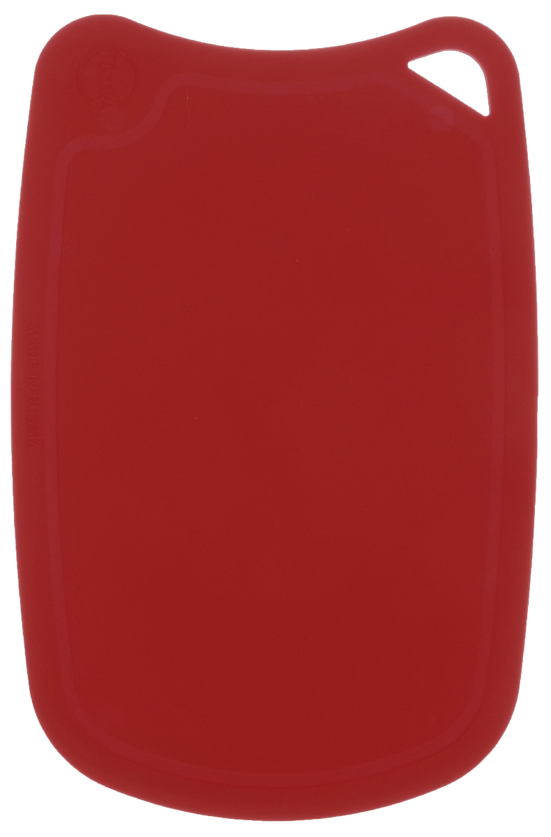 фото Доска разделочная "TimA", цвет: бордовый, 28 см х 19 см