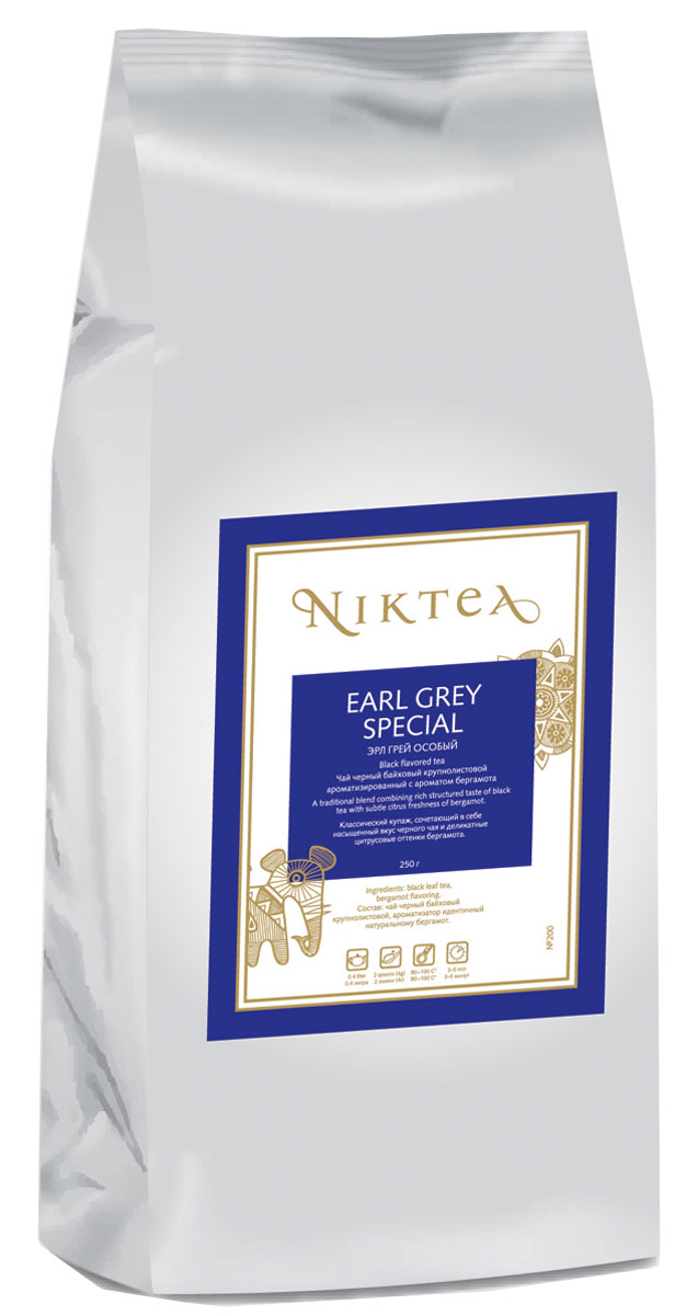 фото Niktea Earl Grey Special ароматизированный листовой чай, 250 г