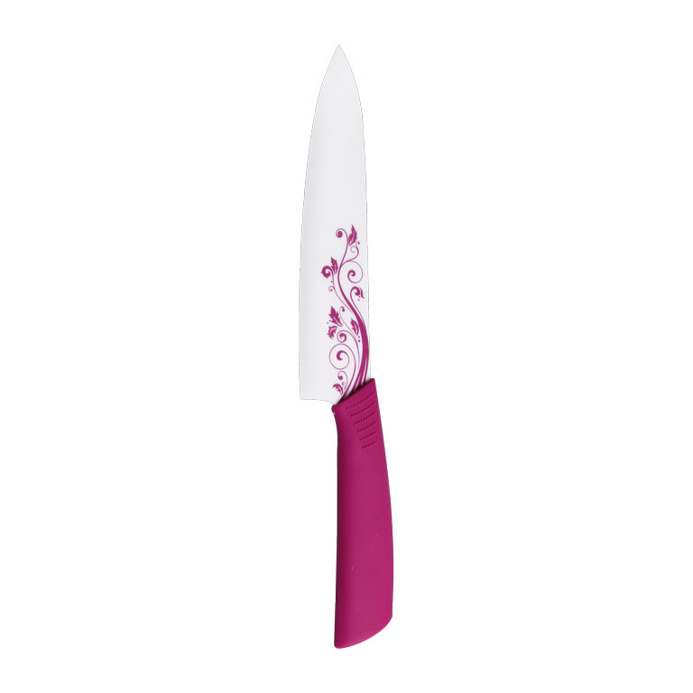 фото Нож кухонный "Miolla", керамический, цвет: фуксия, длина лезвия 17,5 см. 1508225U