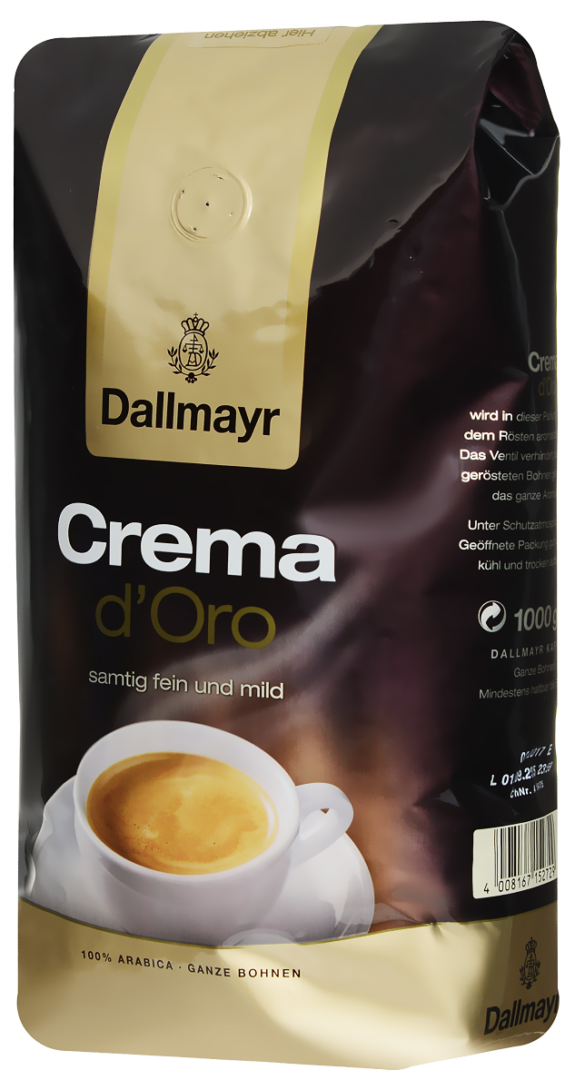 Dallmayr Crema d'Oro кофе в зернах, 1 кг