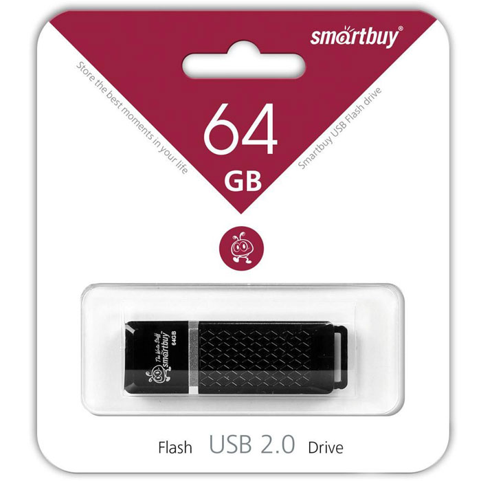 фото SmartBuy Quartz Series 64GB, Black USB-накопитель