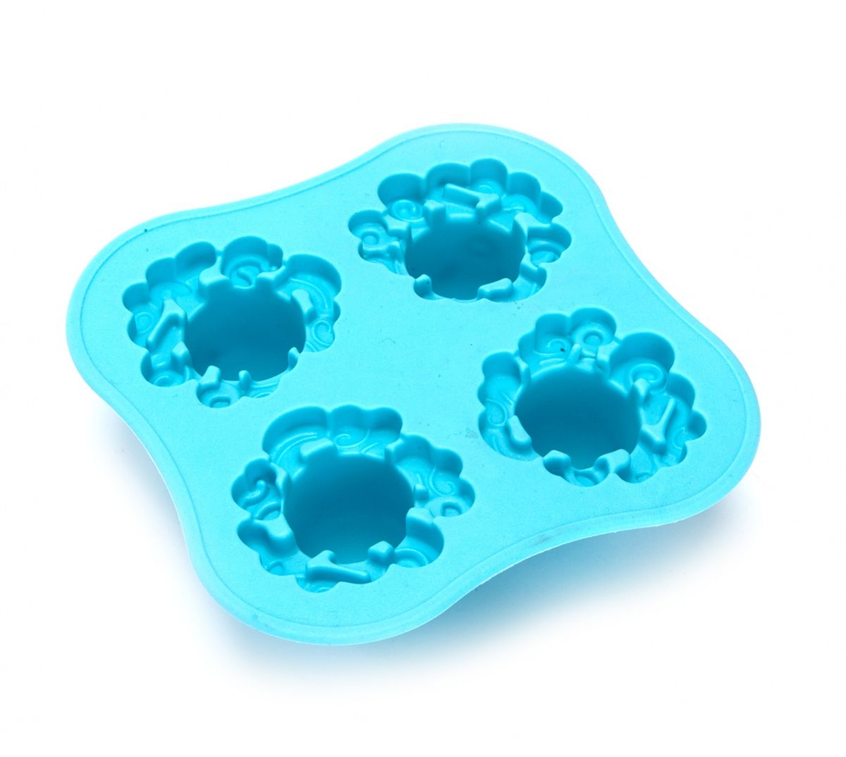 фото Форма для льда Bradex "Осьминог", цвет: голубой, 4 ячейки