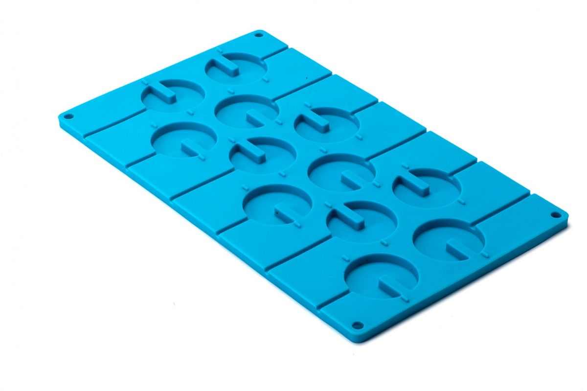 фото Форма силиконовая 3D Bradex "Круг", цвет: голубой, 12 ячеек