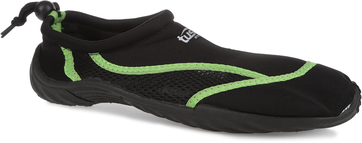Обувь для кораллов Tusa Sport, цвет: черный, салатовый. UA0101 BK. Размер 36
