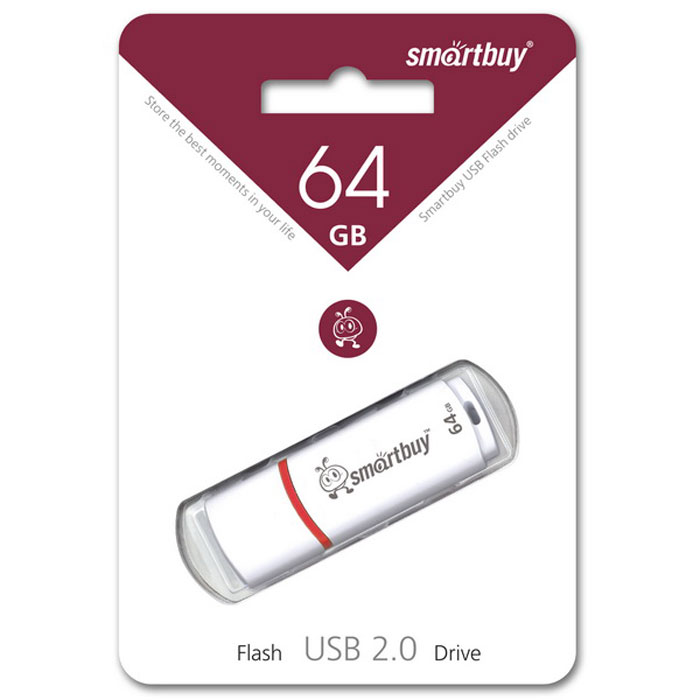 фото SmartBuy Crown 64GB, White USB-накопитель