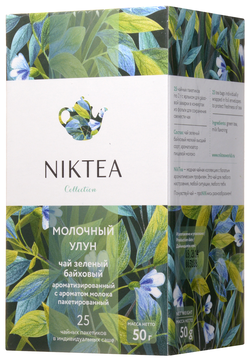 фото Niktea Milk Oolong чай зеленый в пакетиках, 25 шт