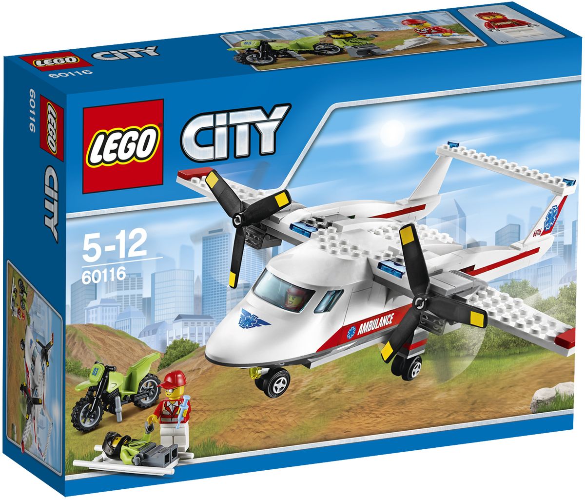 фото LEGO City Конструктор Самолет скорой помощи 60116