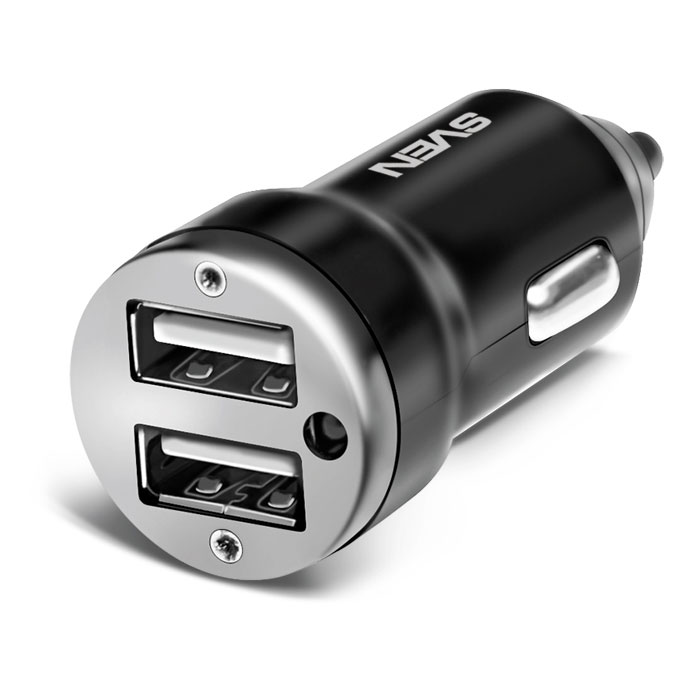 фото Sven USB Car Charger C-123, Black автомобильное зарядное устройство