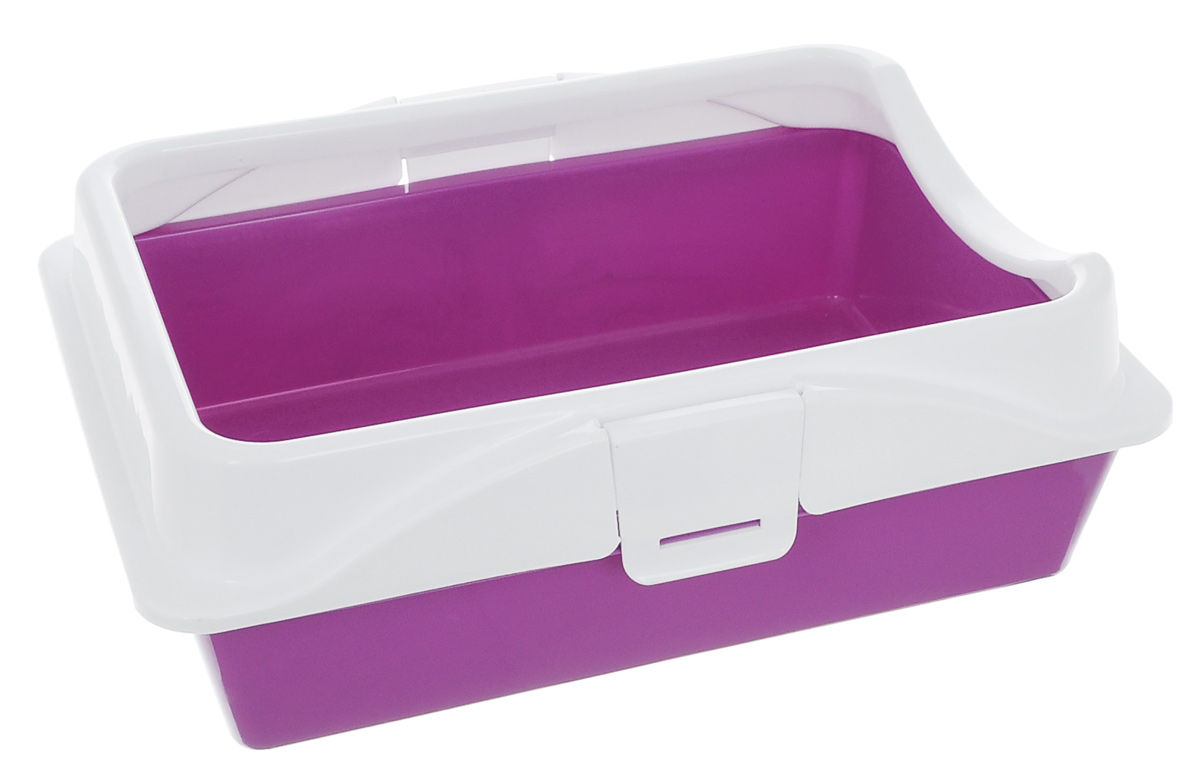 Туалет для кошек высокий с цветной сеткой "лапки", бежевый, 350*250*90мм. Rich для кошек. Rich для кошек. Rich для кошек. Туалет rich с рамкой на защелках 41*30*14 см 11130.