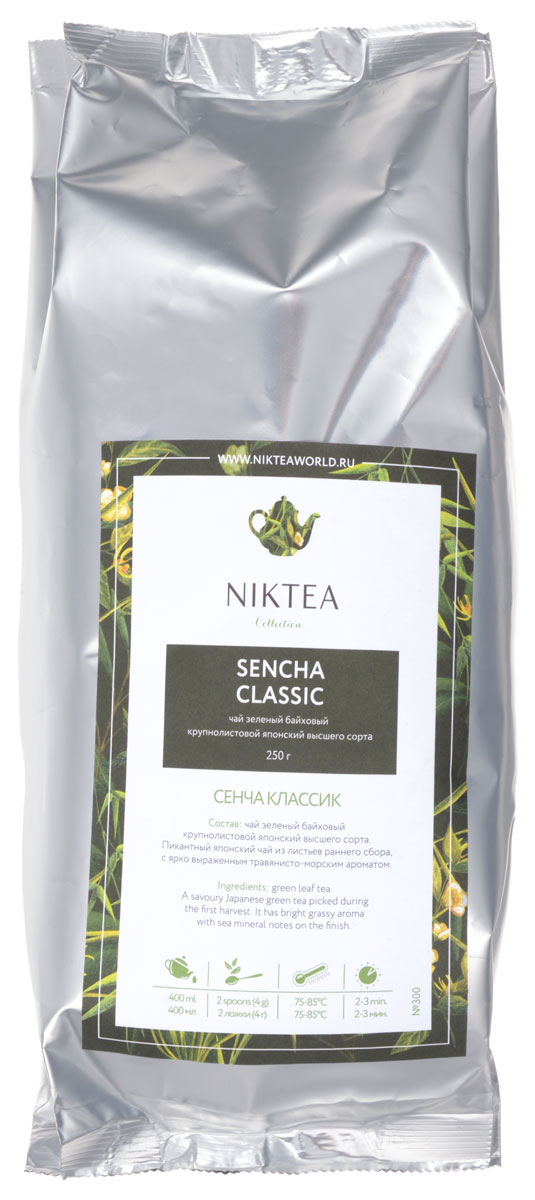 фото Niktea Sencha Classic зеленый листовой чай, 250 г