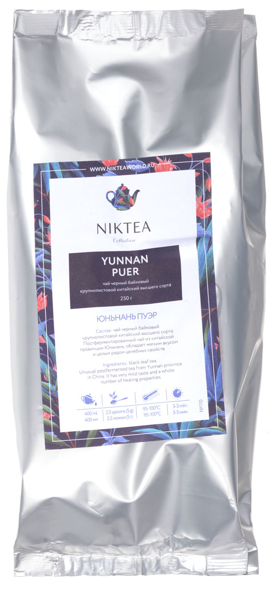 фото Niktea Yunnan Puer черный листовой чай, 250 г