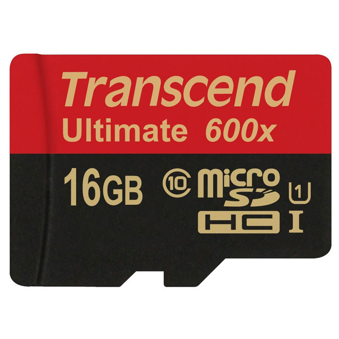 фото Transcend Ultimate microSDHC Class 10 UHS-I 600x 16GB карта памяти