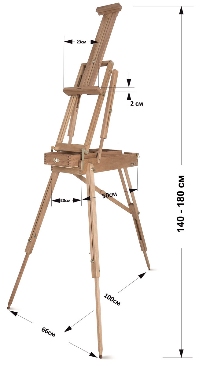 фото Малевичъ Мольберт Этюдный ящик МЛ-15
