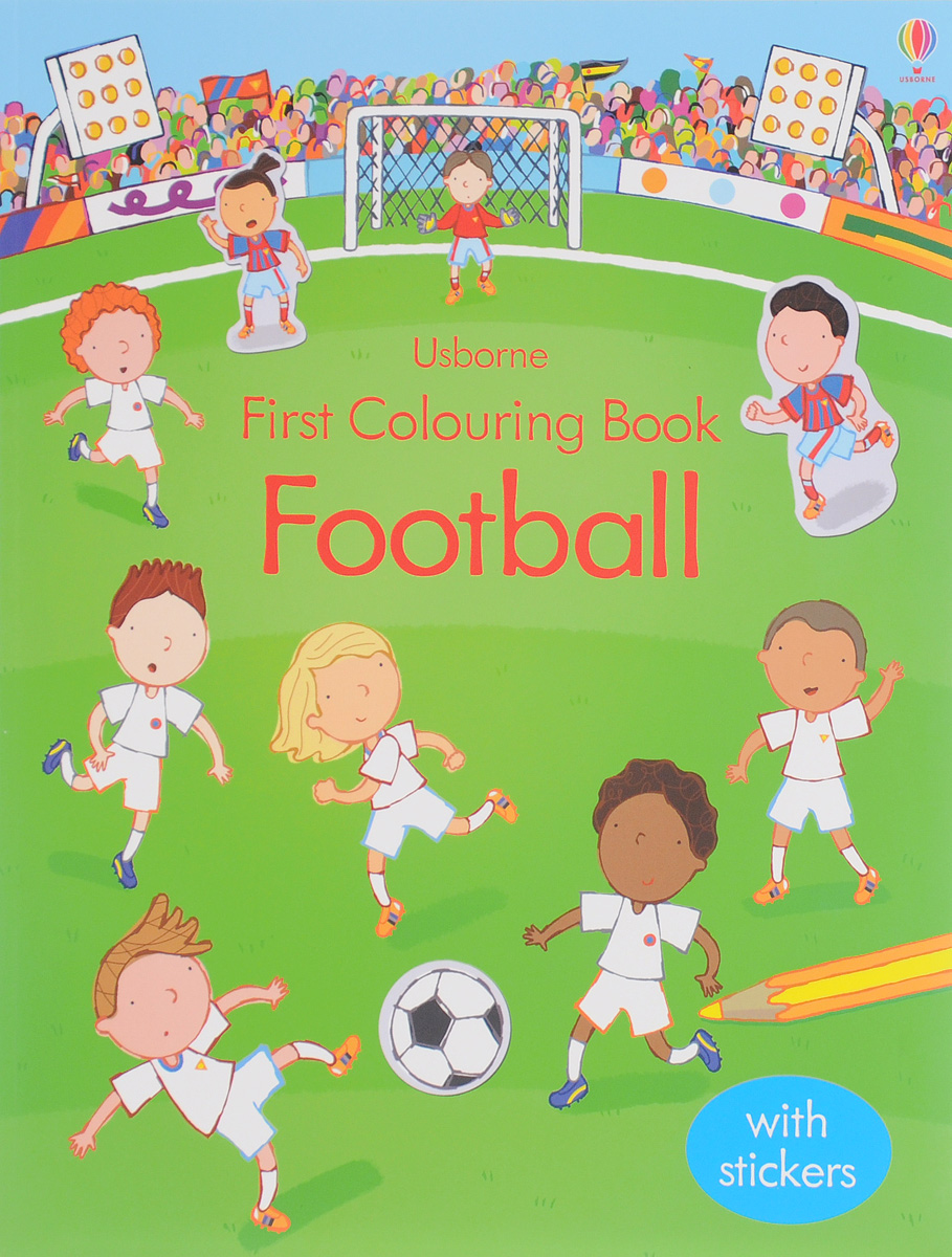 фото First Colouring Book Football (+ наклейки) Usborne publishing ltd.