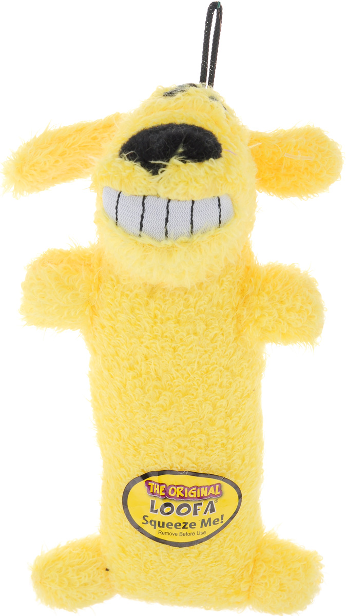 фото Игрушка для животных Multipet "Собака", с пищалкой, цвет: желтый