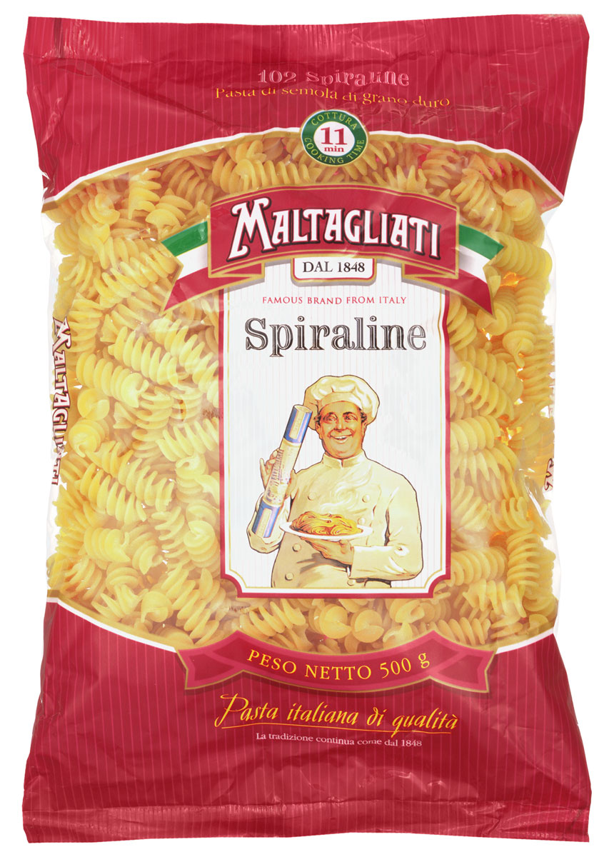 Maltagliati Spiraline Спираль лигурийская макароны, 500 г