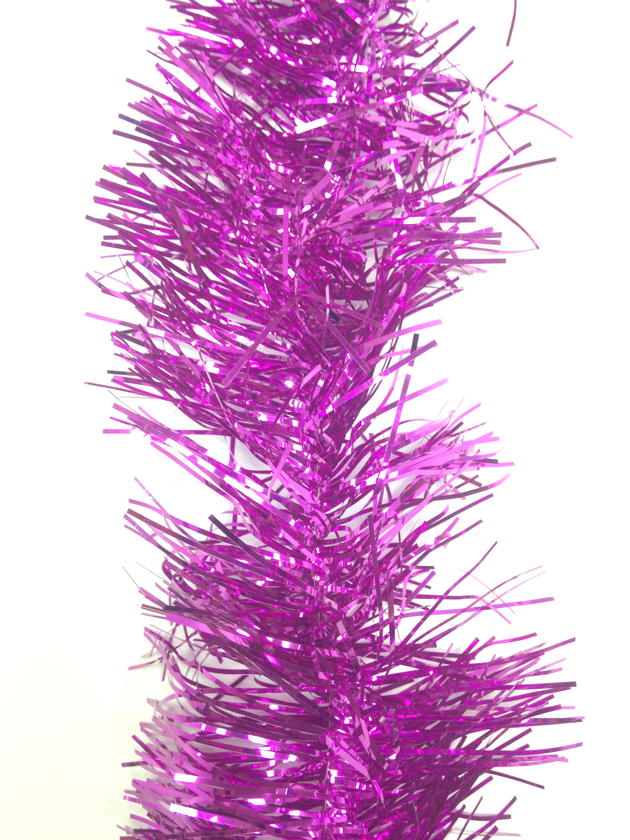 Новогодняя мишура "Феникс-Презент", цвет: фуксия, диаметр 12 см, длина 200 см. 34883