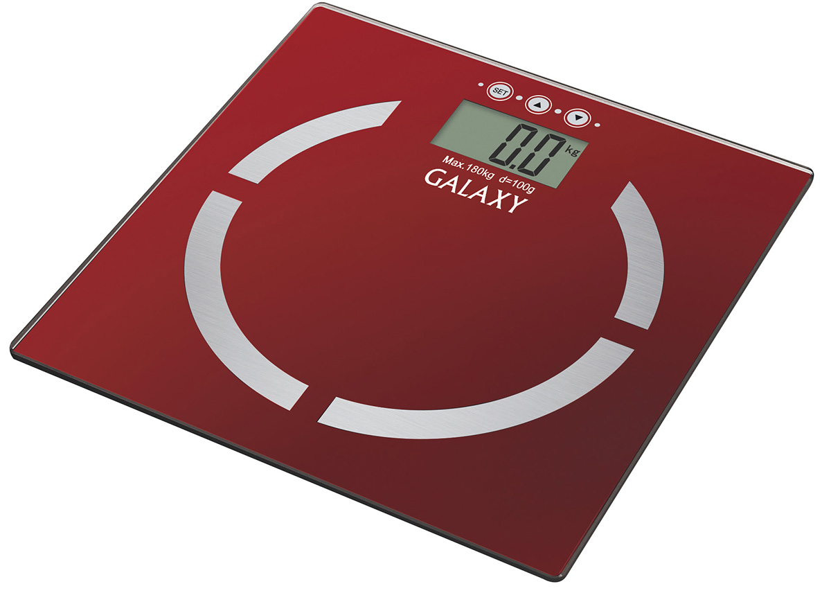 Напольные весы GALAXY GL 4851, красный —  в е .