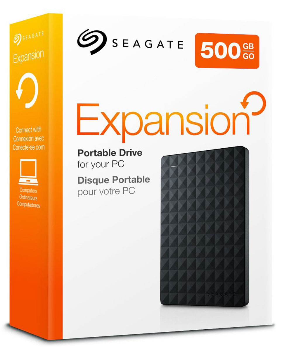 фото Seagate Expansion 500GB, Black внешний жесткий диск (STEA500400)