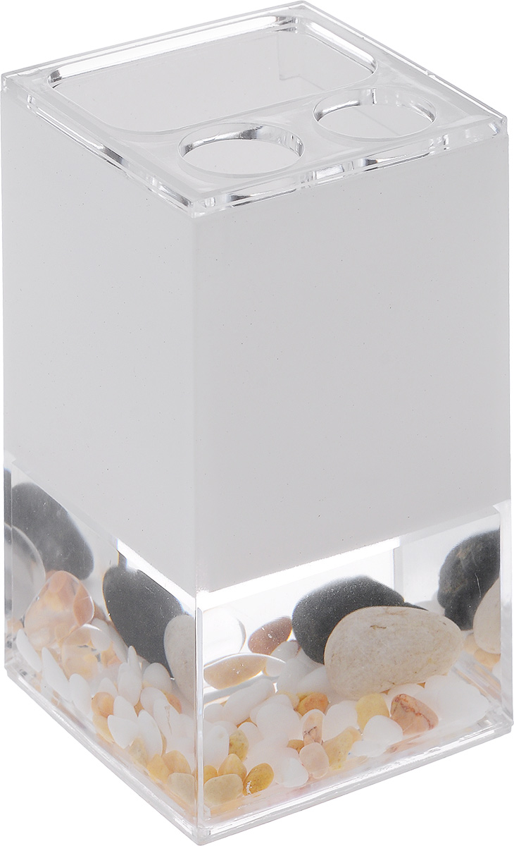 фото Стакан для зубных щеток Vanstore "Stones", высота 12,5 см