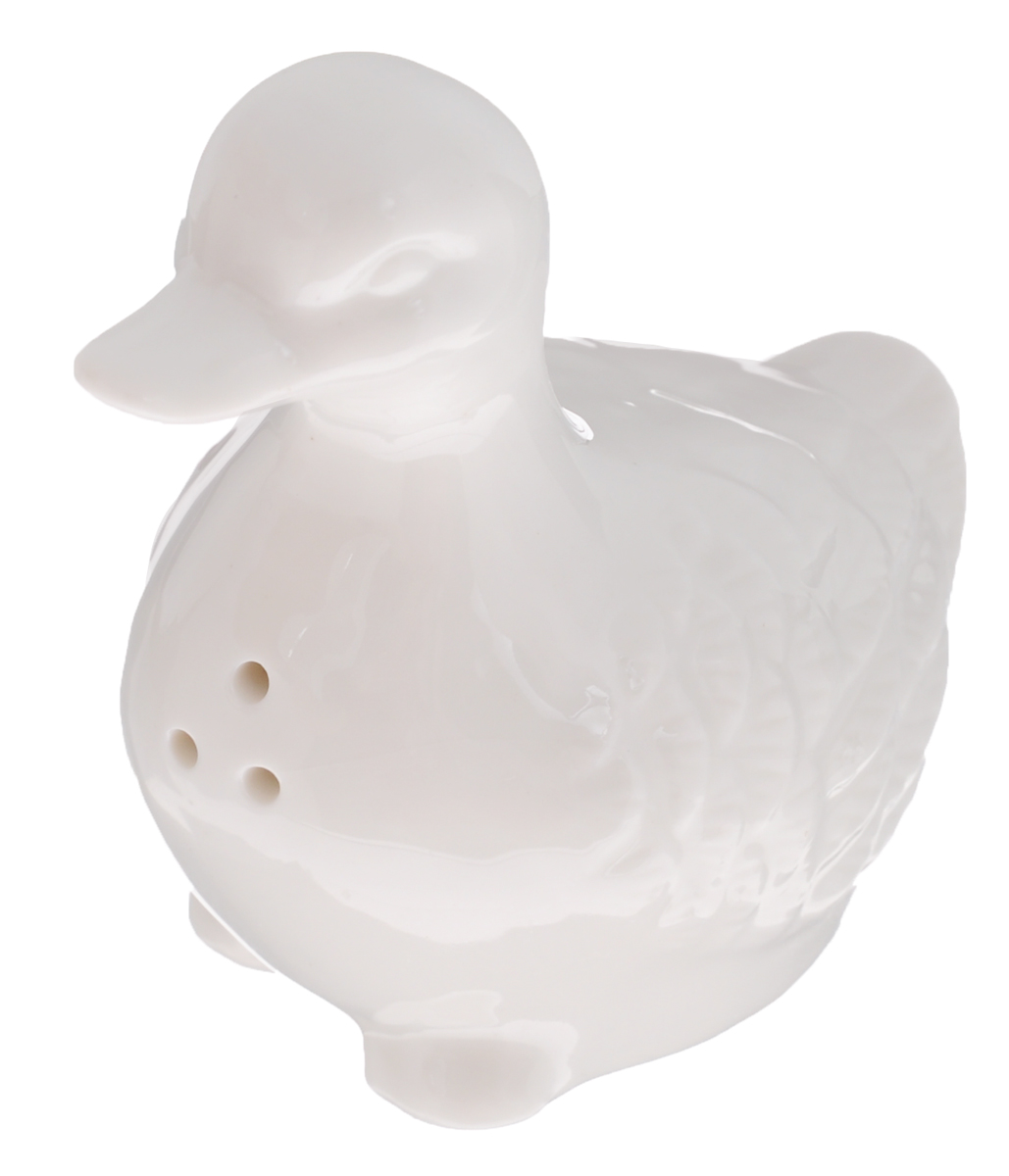 Солонка-перечница Walmer "Duck", цвет: белый, 7,5 х 4 х 7 см