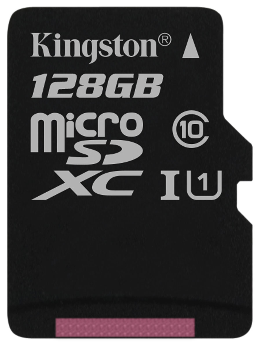 фото Kingston microSDXC Class 10 UHS-I 128GB карта памяти с адаптером