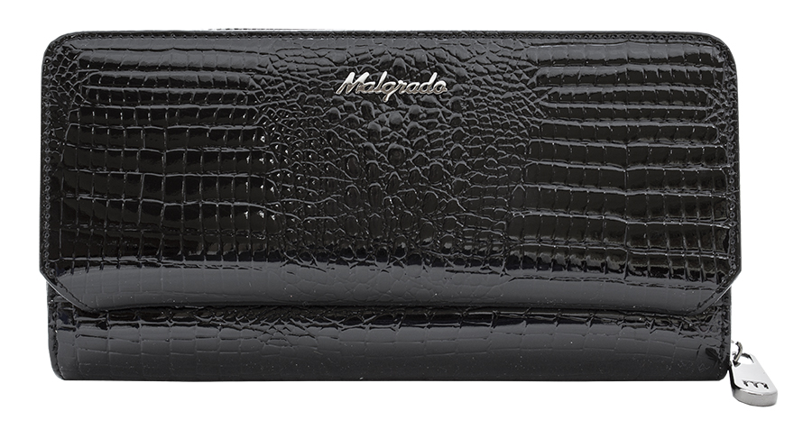 Клатч-кошелек женский Malgrado, цвет: черный. 73001-46