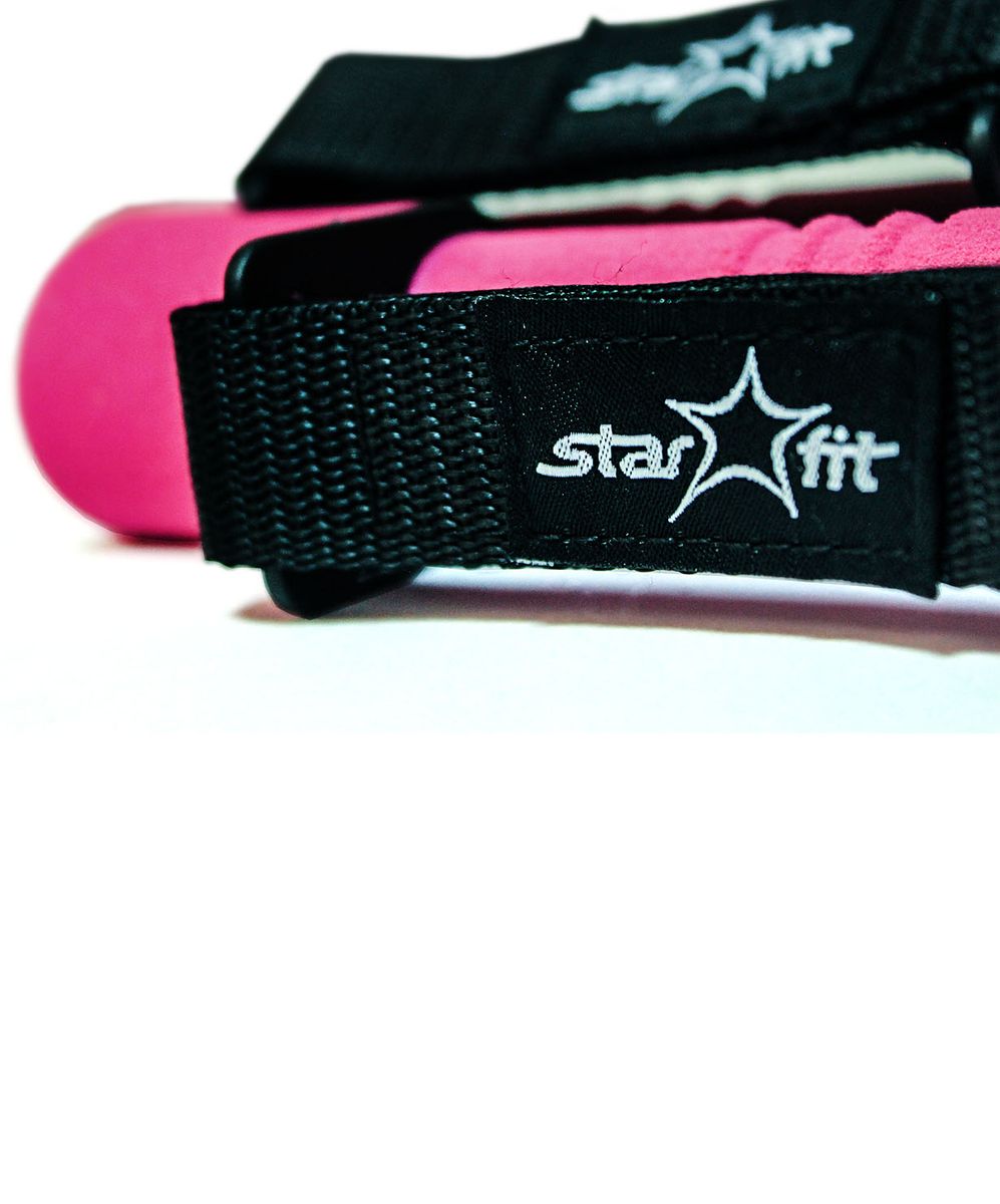 фото Гантель неопреновая "Starfit", цвет: розовый, черный, 0,5 кг, 2 шт