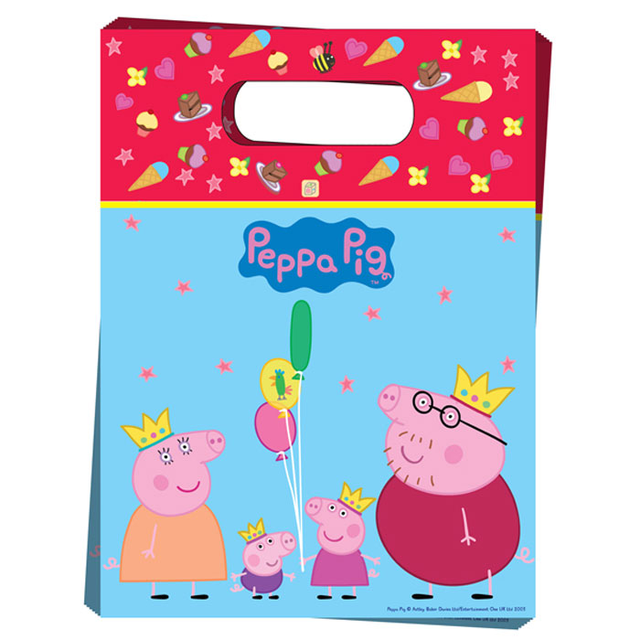 фото Peppa Pig Пакет подарочный Пеппа-принцесса 6 шт Peppa pig (свинка пеппа)