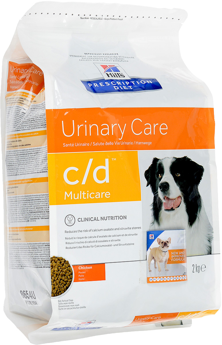фото Корм сухой Prescription Diet "Urinary Care" для взрослых собак, для профилактики образования струвитов и оксалатов кальция, с курицей, 2 кг