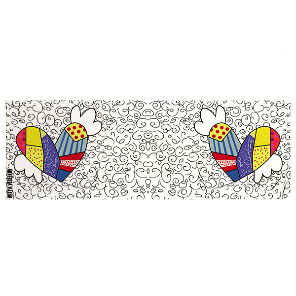 фото Обложка для студенческого билета Mitya Veselkov "Крылатое сердце", цвет: белый, мультицвет. STUZAM071