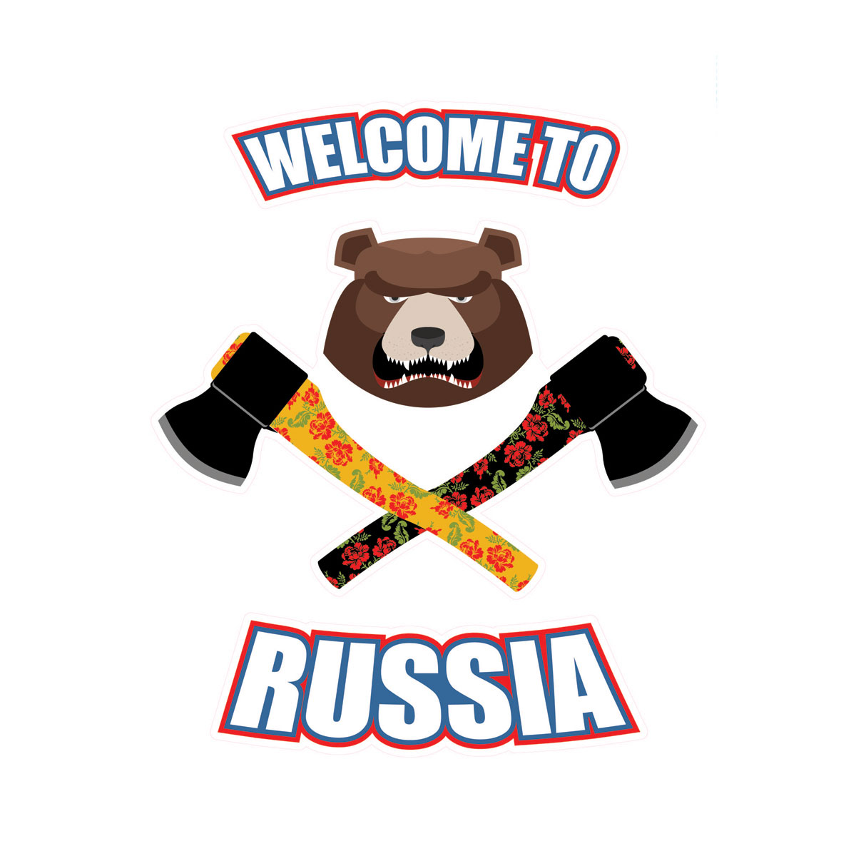 фото Украшение для стен и предметов интерьера Decoretto "Welcome To Russia"