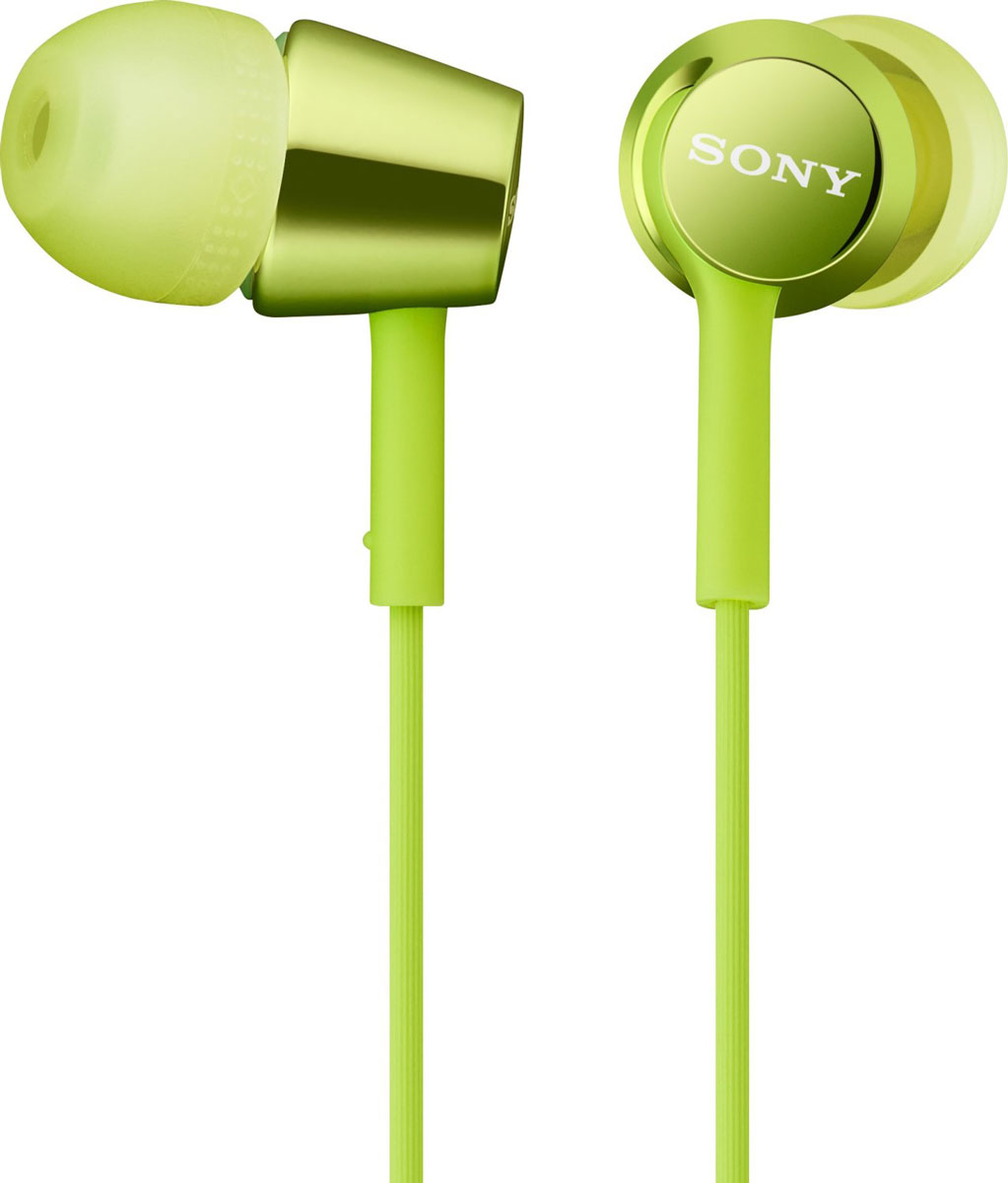 Наушники Sony Sony MDR-EX150 Проводное 16 MDR-EX150 зелёный купить c ...