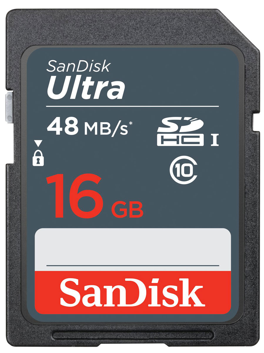фото SanDisk Ultra SDHC UHS-I 16GB карта памяти (48 МБ/с)