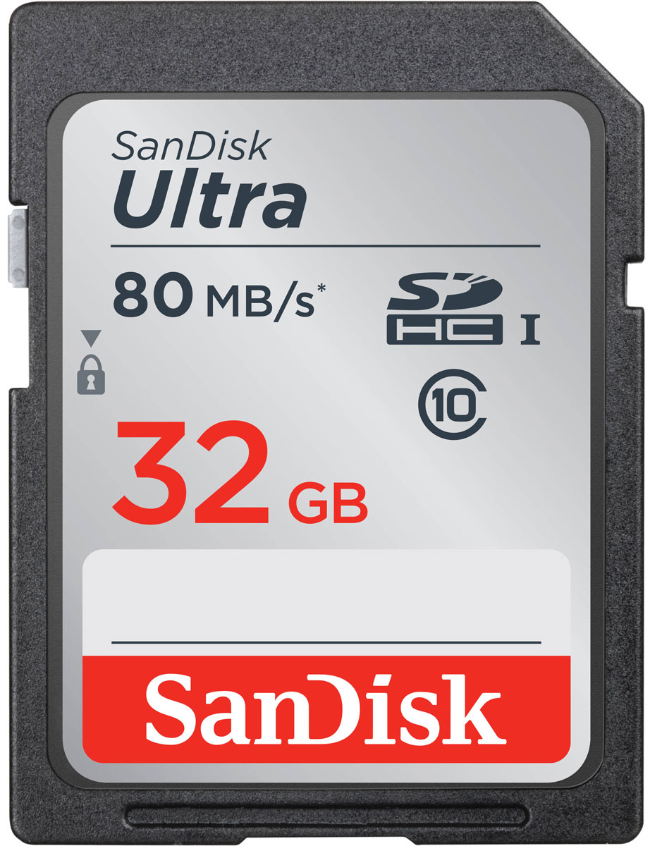 фото SanDisk Ultra SDHC UHS-I 32GB карта памяти (80 МБ/с)