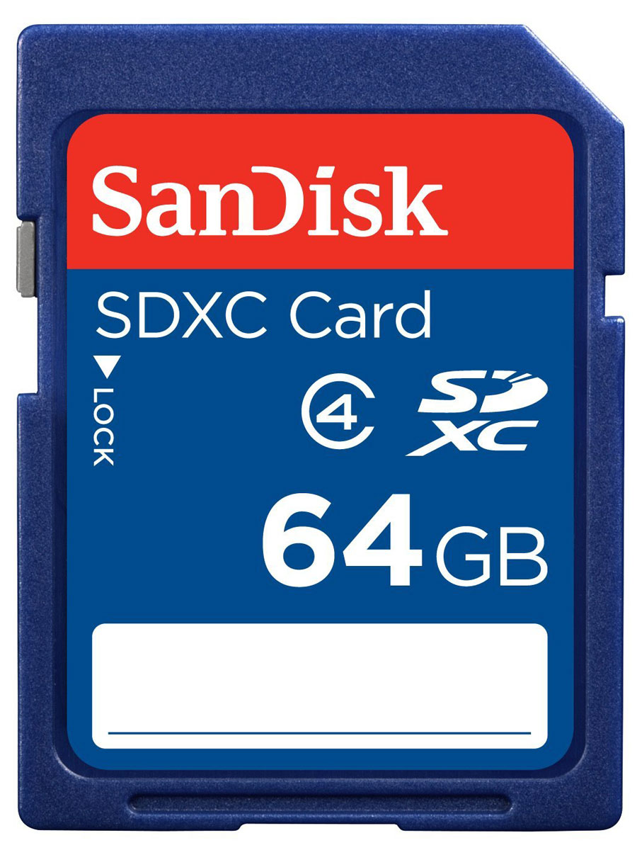 фото SanDisk SDXC Class 4 64GB карта памяти