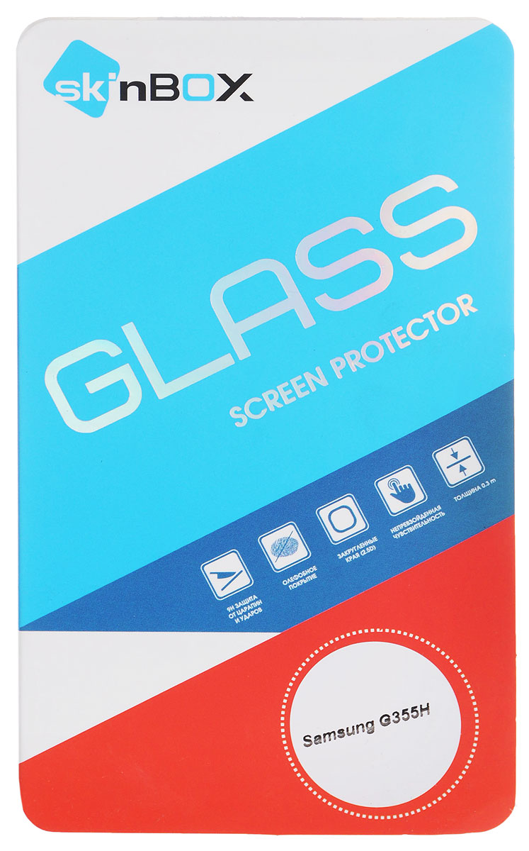 фото Skinbox SP-102 защитное стекло для Samsung G355H, глянцевое
