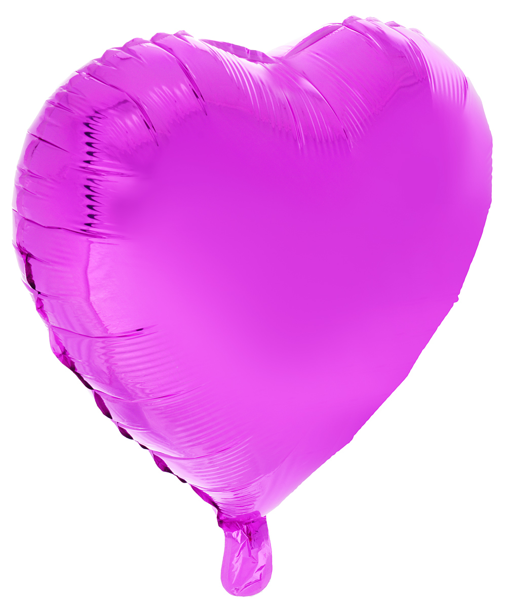 Action! Шар фольгированный Сердце цвет фиолетовый