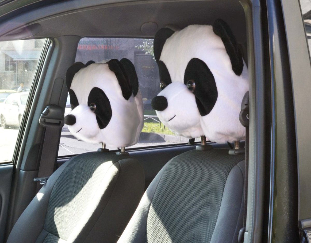 фото Чехол на подголовник Auto Premium "Панда"