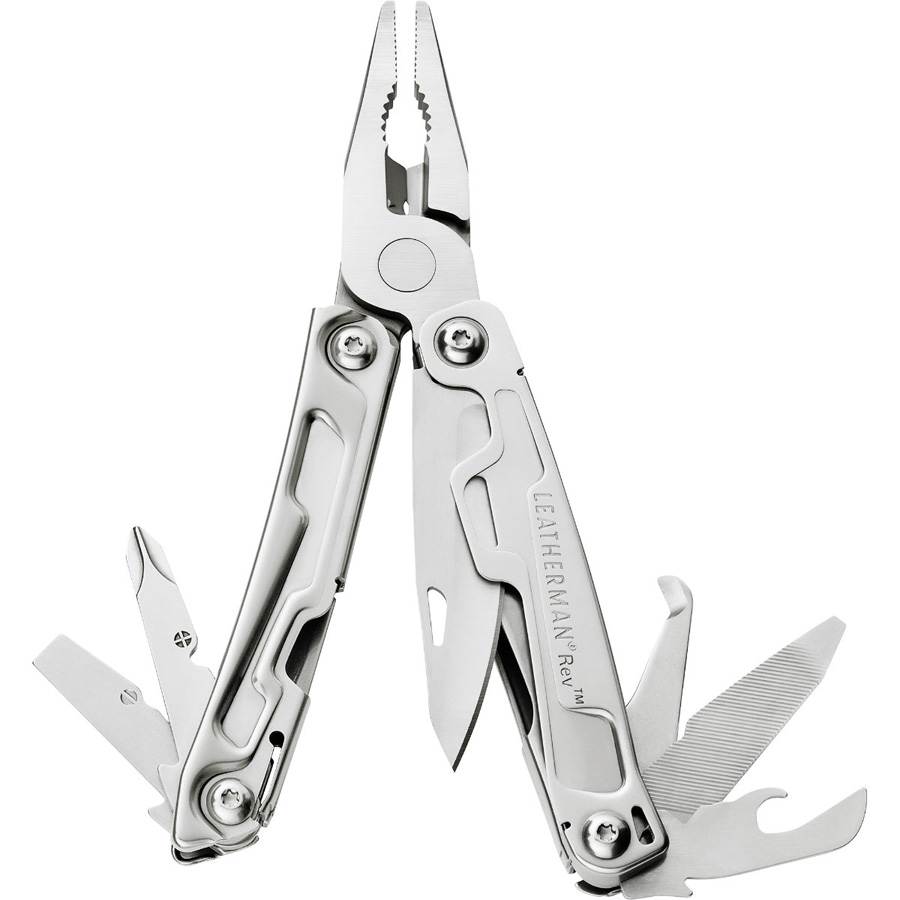 фото Мультитул Leatherman "REV" в картонной упаковке, цвет: стальной