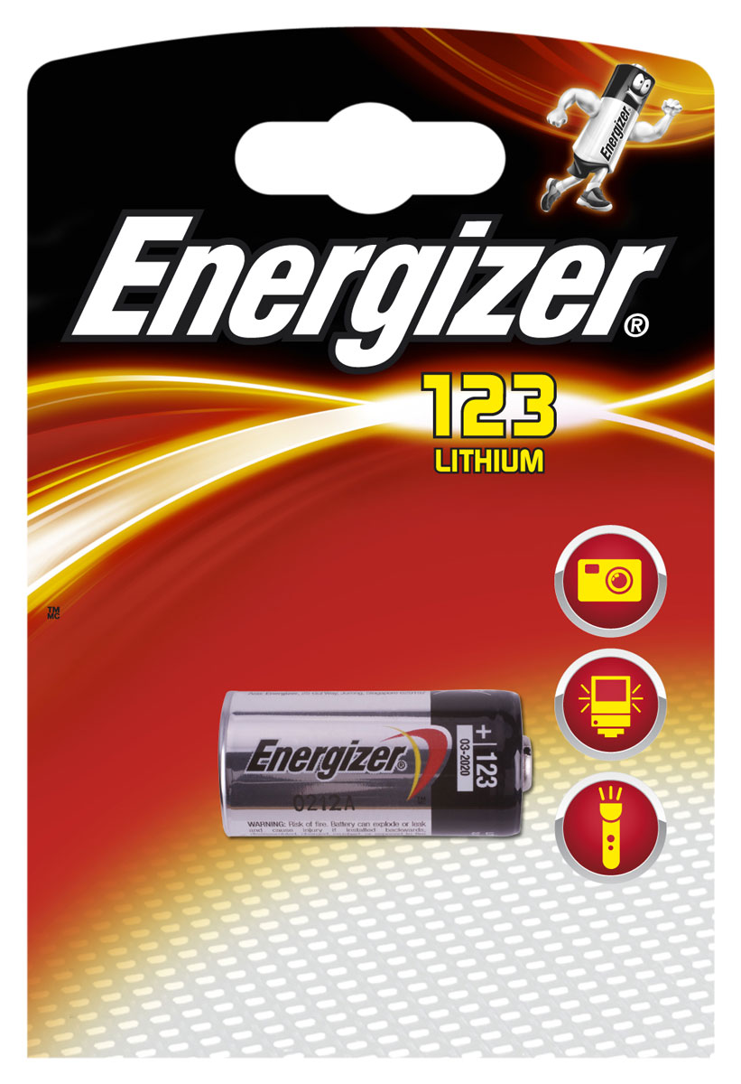 фото Батарейка Energizer "Lithium Speciality Photo", тип 123, 3V