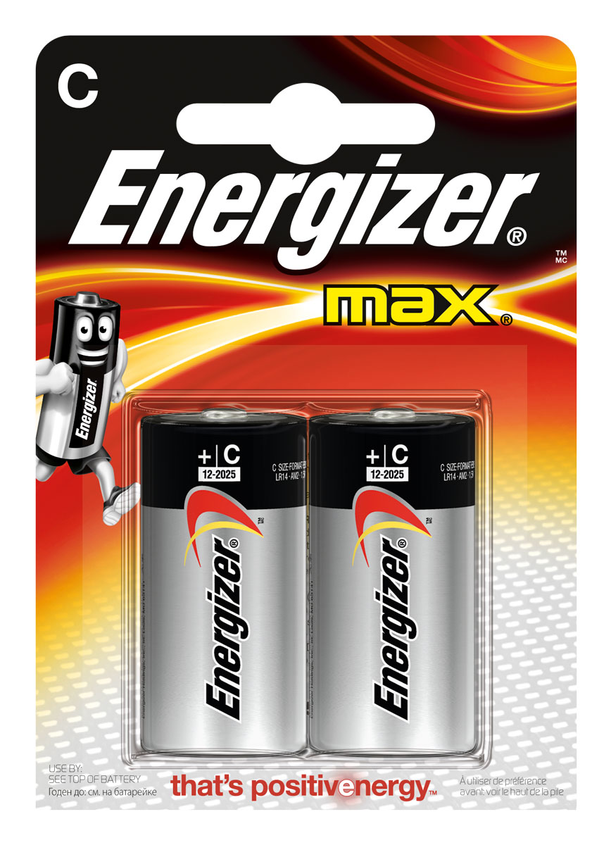 фото Батарейка Energizer "Max", тип C/LR14, 1,5 V, 2 шт