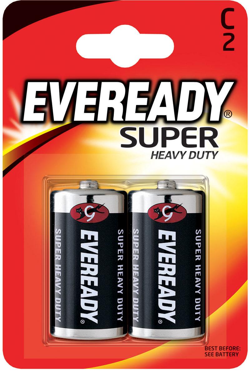 фото Батарейка солевая Eveready "Super Heavy Duty", тип С-R14, 1,5V, 2 шт