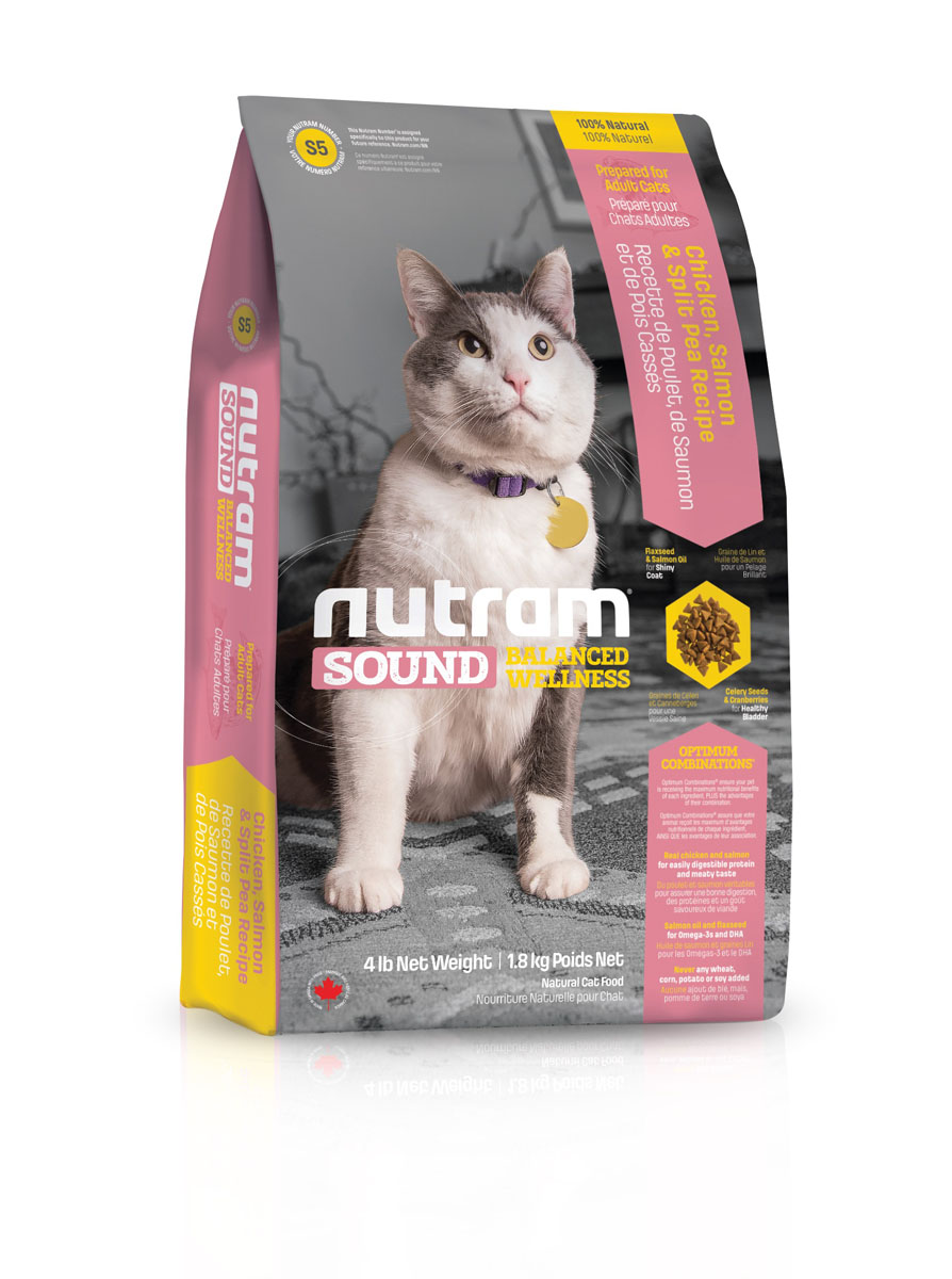 фото Сухой корм для взрослых кошек S5 Nutram Sound Balanced Wellness Adult\Senior Cat Food 6.8 кг