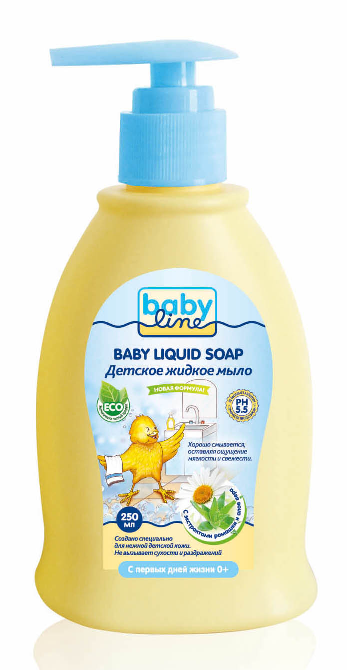 BabyLine Nature Жидкое мыло детское с экстрактами ромашки и алоэ вера 250 мл