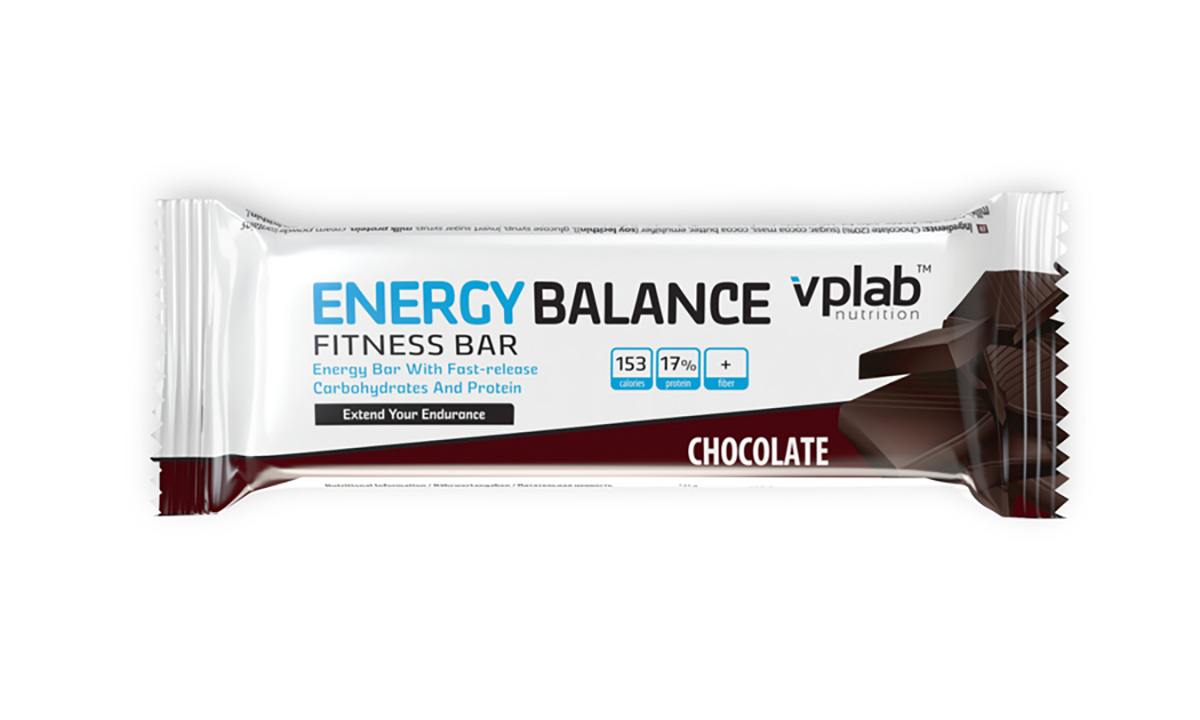 фото Энергетический батончик VPLab "Energy Balance Fitness Bar", шоколад, 35г Vplab nutrition