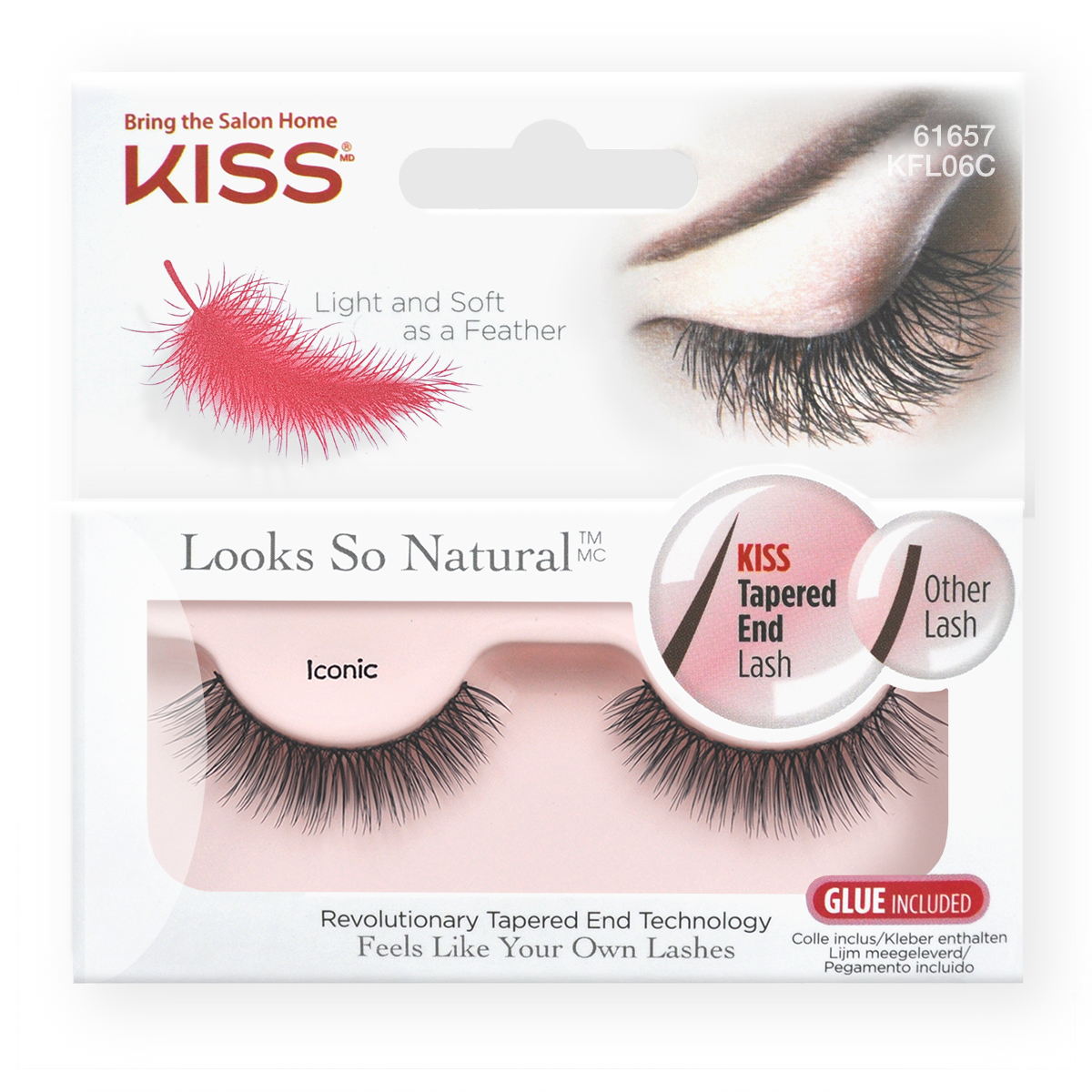 Kiss Looks so Natural Накладные ресницы Eyelashes Iconic KFL06C