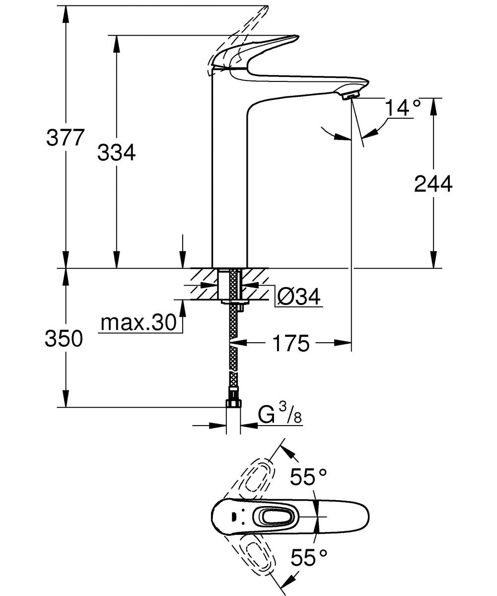 фото Комплект смесителей Grohe Eurosmart 123570