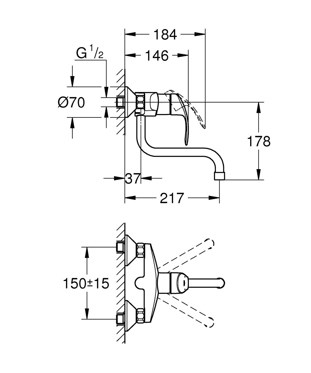 фото Смеситель для кухни Grohe "Eurosmart New". 31391002